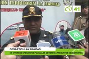 Policia desarticula bandas en diversos operativos - Trujillo