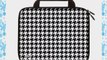 Designer Sleeves 8.9-Inch to 10-Inch Hounds Tooth Tablet Sleeve/iPad Sleeve with Handles Black/white