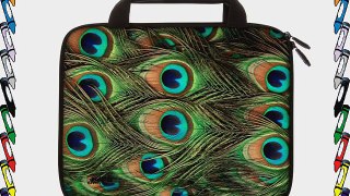 Designer Sleeves Peacock Tablet Sleeve with Handles for iPad 2/3/4 and 8.9-10-Inch Tablets