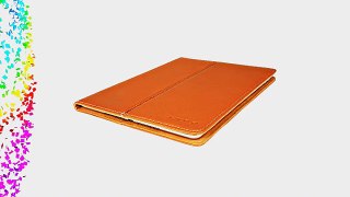 LEDO CASE Genuine Leather - Classic Case for the iPad Air 2 - with Gecko Smart Tape - Tan