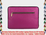 VG Irista Collection ECO Leather Laptop Sleeve for HP Pavilion x360 11.6 to 13.3-inch Convertible