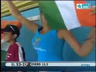 MS Dhoni Great Catch With Hair vs Srilanka