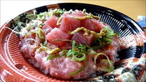 [ Japanese cuisine ] Eating Japanese food Sushi  Tuna sashimi bowl  Kaisendon まぐろ海鮮丼