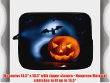 13 inch Rikki KnightTM Halloween Evil Jack with Bat Silhouettes Design Laptop Sleeve