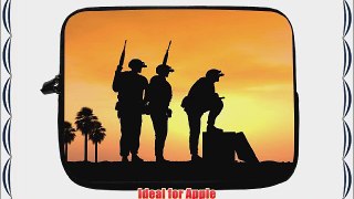 13 inch Rikki KnightTM Combat Soldiers ready for battle Design Laptop Sleeve