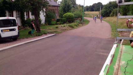 Arrivée 3ème cat. Victoire de J-L ROLLOT devant Dominique PAGE