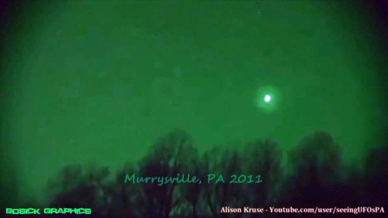 Night Vision UFO Spotting using Laser Pointers (classified vehicles)
