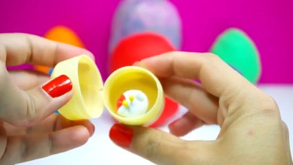 Play Doh Lollipops Frozen Surprise Eggs Peppa Pig Squinkies Disney Toys Shopkins Egg