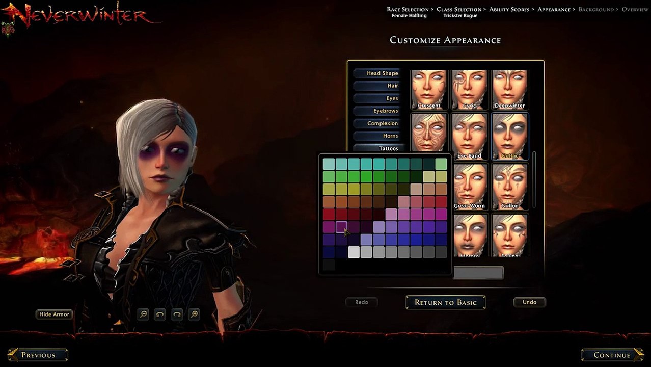 Neverwinter: Female Character Creation