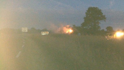 Feux des éleveurs dans le Coutancais