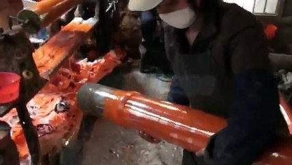 FÁBRICA DE TUBOS DE FIBRA PARA FOGOS - FIBERGLASS MORTAR TUBES FACTORY - CHINA