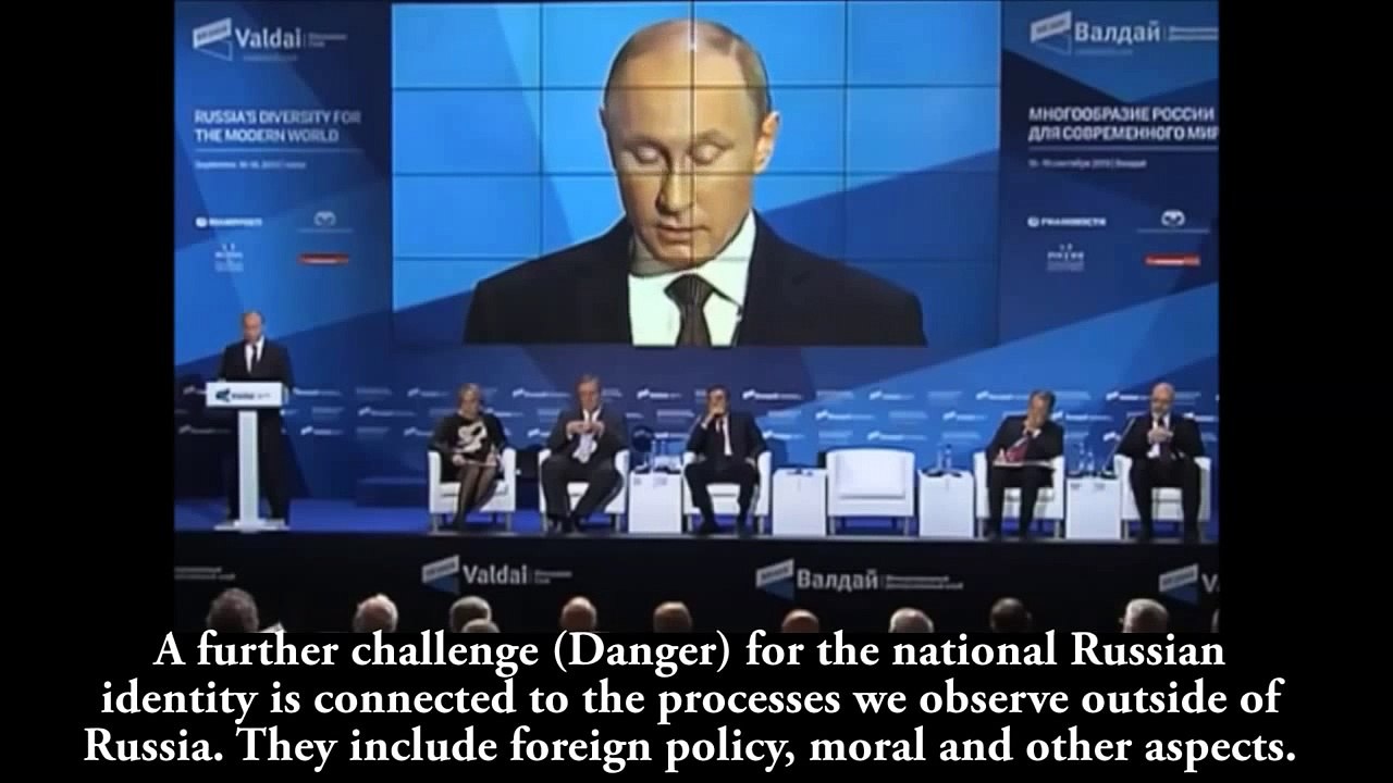 Putin About Cultural Self Preservation of European Tradition, Religion and Race