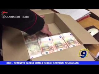 BARI | Deteneva in 620mila euro in contanto, denunciato