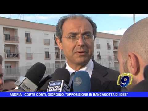 ANDRIA | Corte Conti, Giorgino: Opposizione in bancarotta di idee