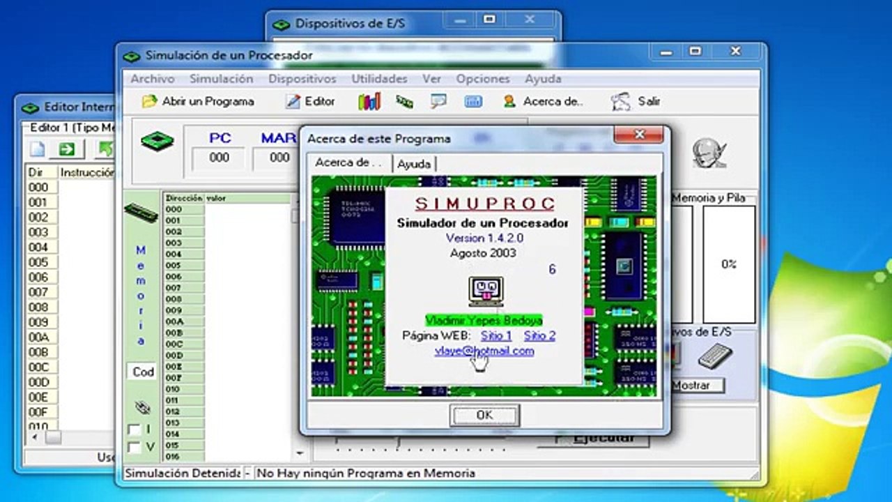 Guía y Ejemplos de Simuproc