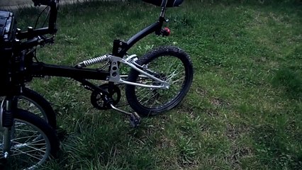Направи сам електрическа триколка с три амортисьора със слънчеви панели от старото си детско колело