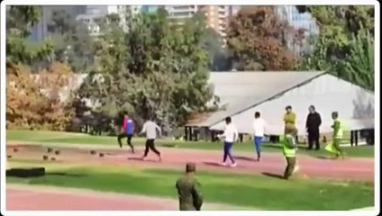 Course d'obstacles de dingue par des soldats chiliens