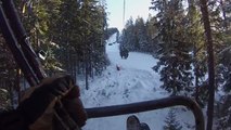 GoPro chesty Skiing FRESH snow in Sweden