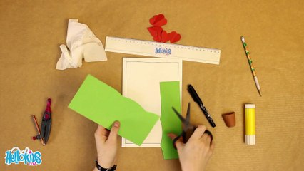 Karte in den plastischen Herzen