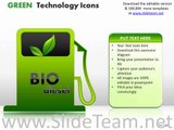 cables green technology icons powerpoint slides and ppt diagram templates pptx