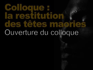 Ouverture du colloque scientifique (Restitution des têtes maories / scientifique 1/8)