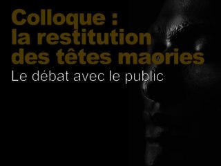 Débat avec le public (Restitution des têtes maories / scientifique 8/8)