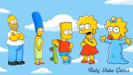 Finger Family Simpson Animation Video Finger Simpson Song Nursery Rhymes for Children