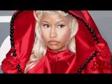 Nicki Minaj Grammy Awards 2012 Red Carpet Pope Versace Cape