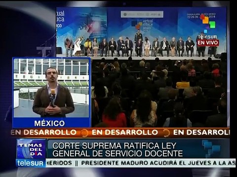 México: defiende sec. de Educación reforma educativa en el senado