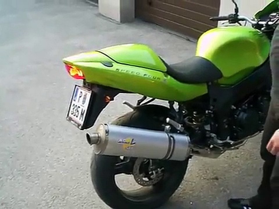 Triumph Speed Four Leo Vince SBK Evo II DB-Killer Removal