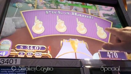 Video herunterladen: WILLY WONKA SLOT $5,000.00 Golden Ticket Found - HANDPAY!