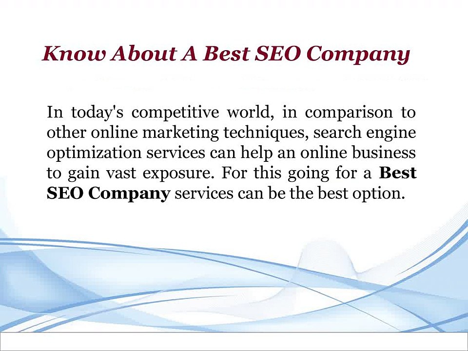 Best SEO Company's Service For You