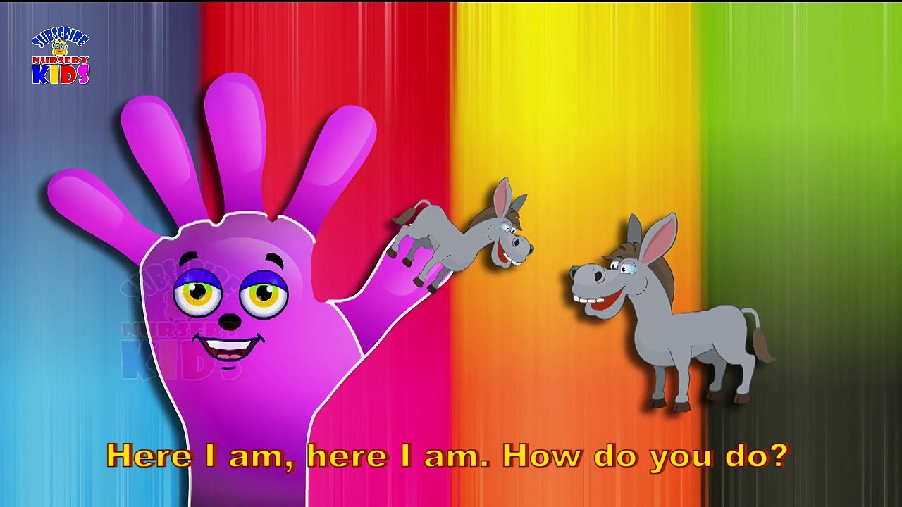 Animals Cartoons Finger Family Children Nursery Rhymes | Animals Finger Family Rhymes