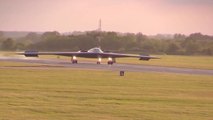 Two B-2 Spirits Evening Landing at RAF Fairford