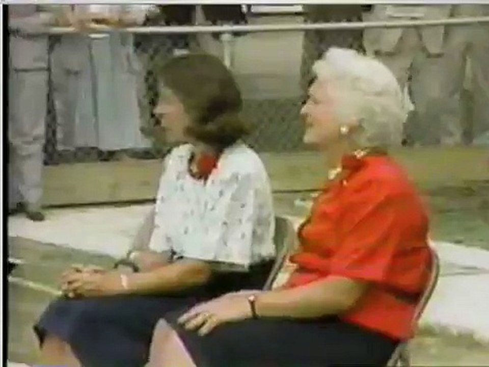 Barbara Pierce Bush after her comments about Katrina.