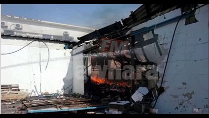 عاجل : أولى الصور تأتينا من مكان الحريق الكارثي بمخازن تابعة للديوانة بسوسة !! يا ربي تقدر الخير