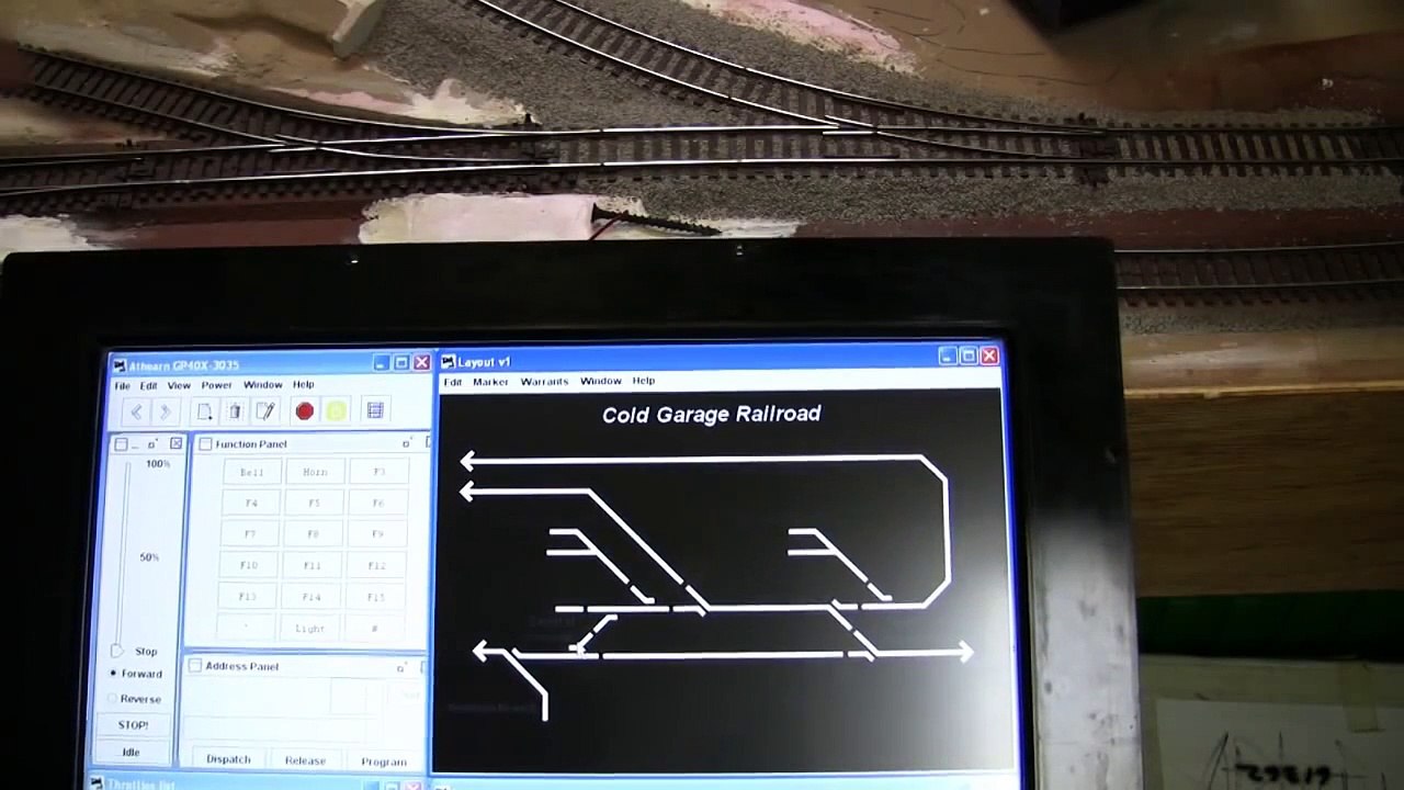 Model railroad Layout Control with JMRI and Touchscreen
