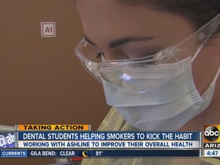 Students helping smokers kick the habit