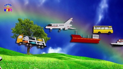 Finger Family Rhymes for Children Truck Cartoons | Finger Family Nursery Rhymes for Children