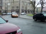 Dodge Charger General Lee edition drifting on a roundabout (HQ)