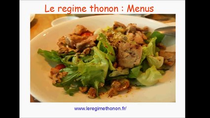 Regime thonon - Menus