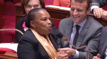 Face à Ciotti, Taubira crée l'hilarité à l'Assemblée