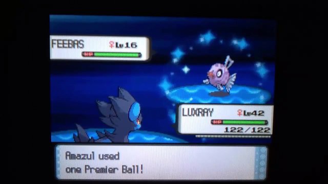 (LIVE!!) Pokemon Diamond- Shiny Feebas: After 7,226 FE's! [+Evolution to Milotic]