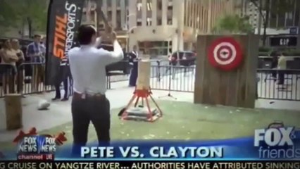 Fox news host pete hegseth hits drummer with axe on live television