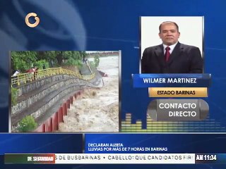 Declaran alerta en Barinas por lluvias