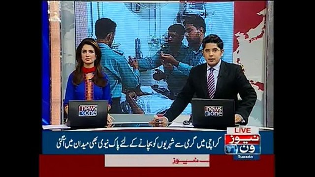 Navy separately established Heat Stroke Relief Centres in Karachi