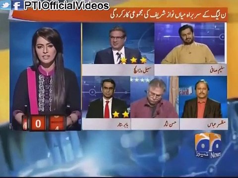 How Many Marks Will You Give to Nawaz Sharif & Imran Khan - Watch Hassan Nisar's