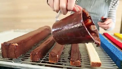 Mondrian Cake www.funnatic.es Receta bizcocho chocolate arte en la cocina