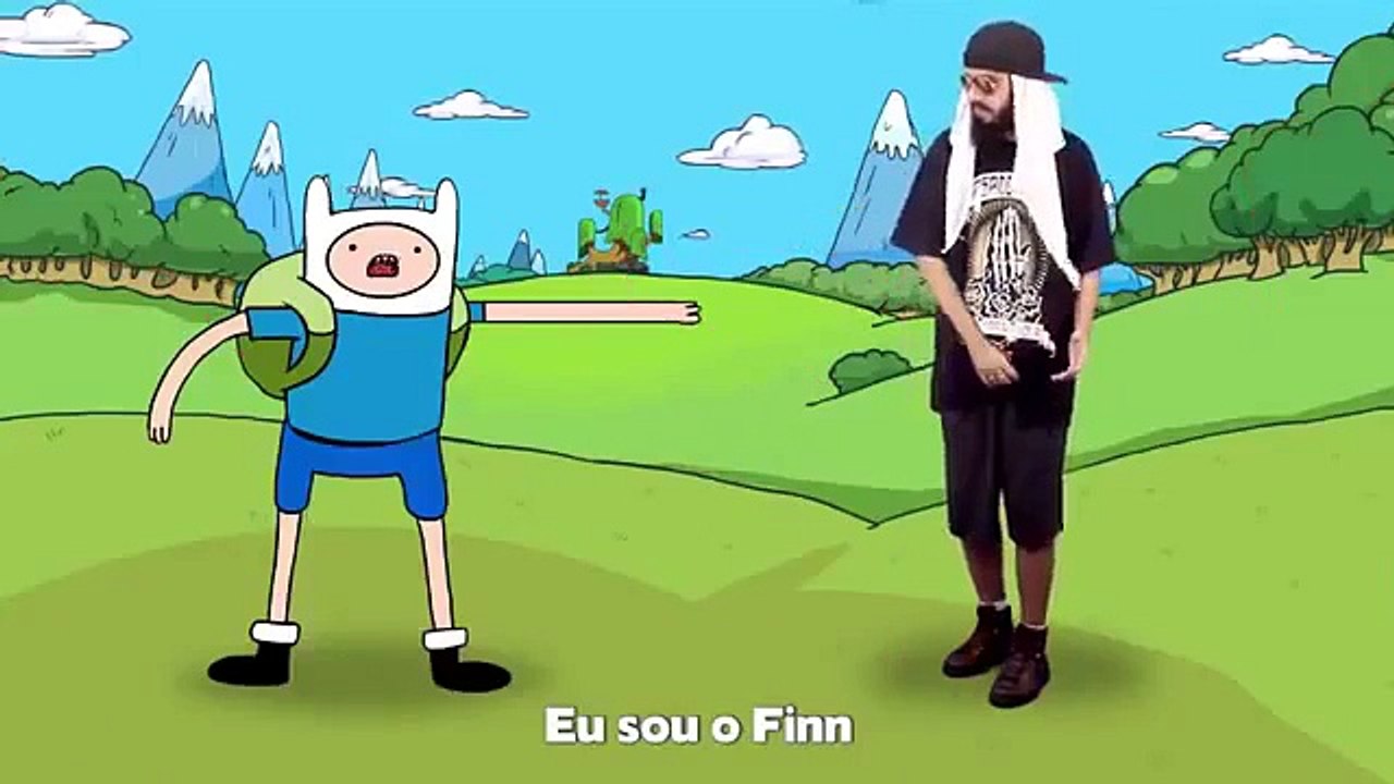 Finn (Hora de Aventura) VS Mussoumano - Batalha Cartoon