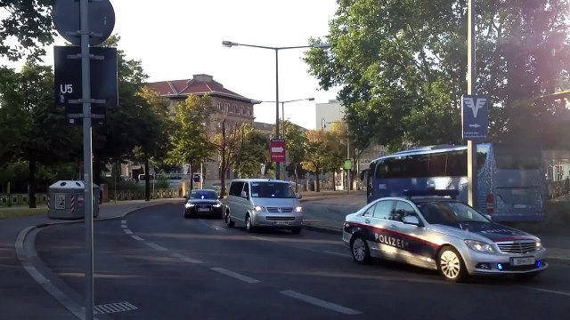 Motorcade of Russian President Putin in Vienna (Wien) - Президентский кортеж Путина в Вене